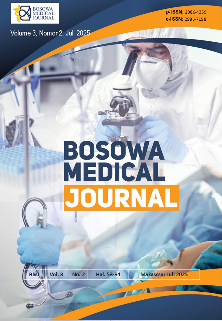 					View Vol. 3 No. 2 (2025): Bosowa Medical Journal Juli 2025
				