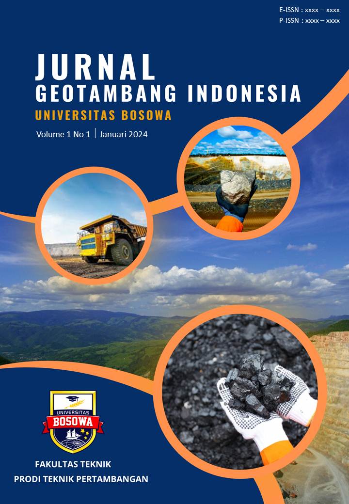 					View Vol. 1 No. 1 (2024): Jurnal Geotambang Indonesia, Januari 2024
				